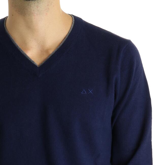 MAGLIA V NECK DOUBLE RIB SUN68 - Mad Fashion | img vers.650x/